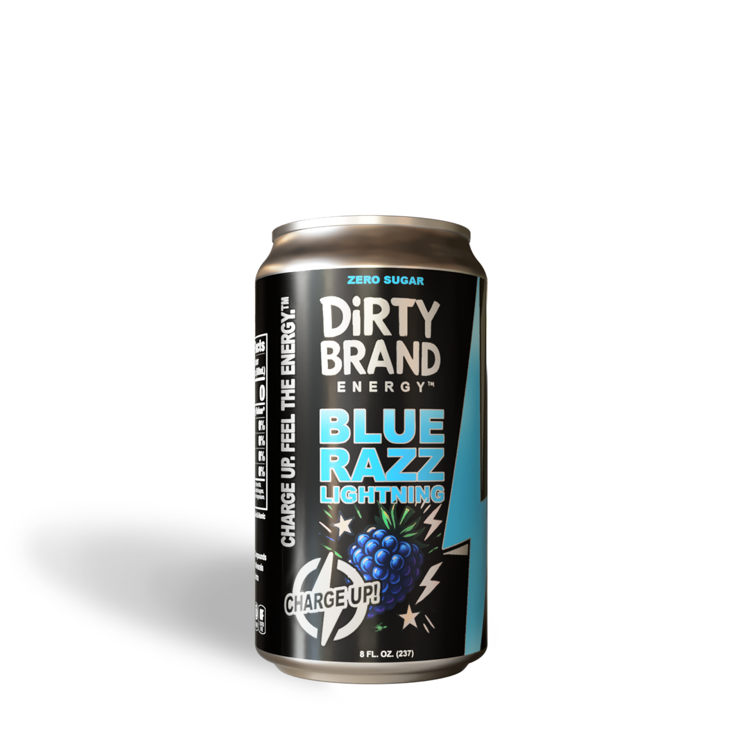 Dirty Brand Energy™ – Blue Razz Lightning (8 oz)