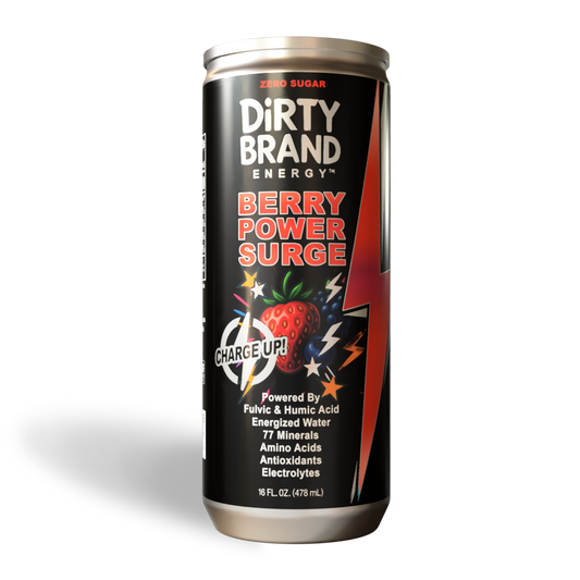Dirty Brand Energy™ – Berry Power Surge (16 oz)