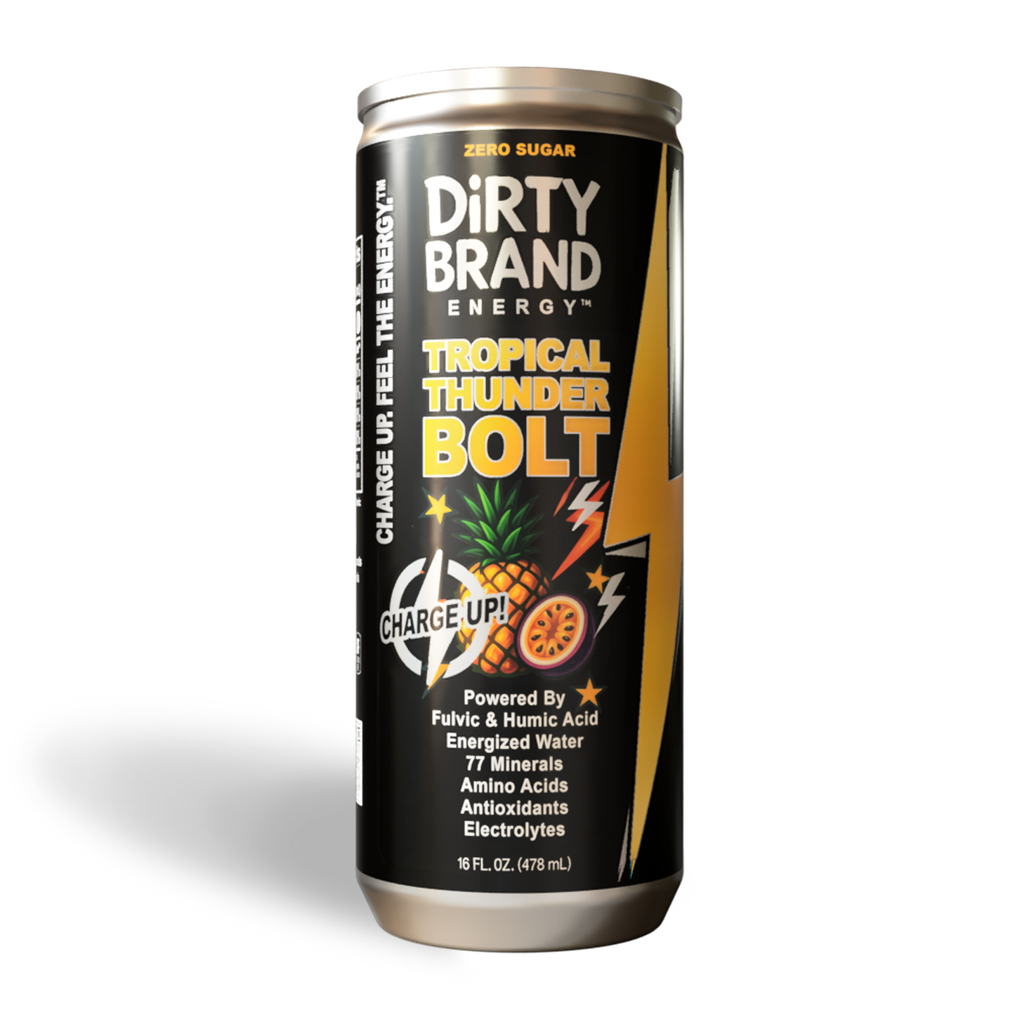 Dirty Brand Energy™ – Tropical Thunder Bolt (16 oz)