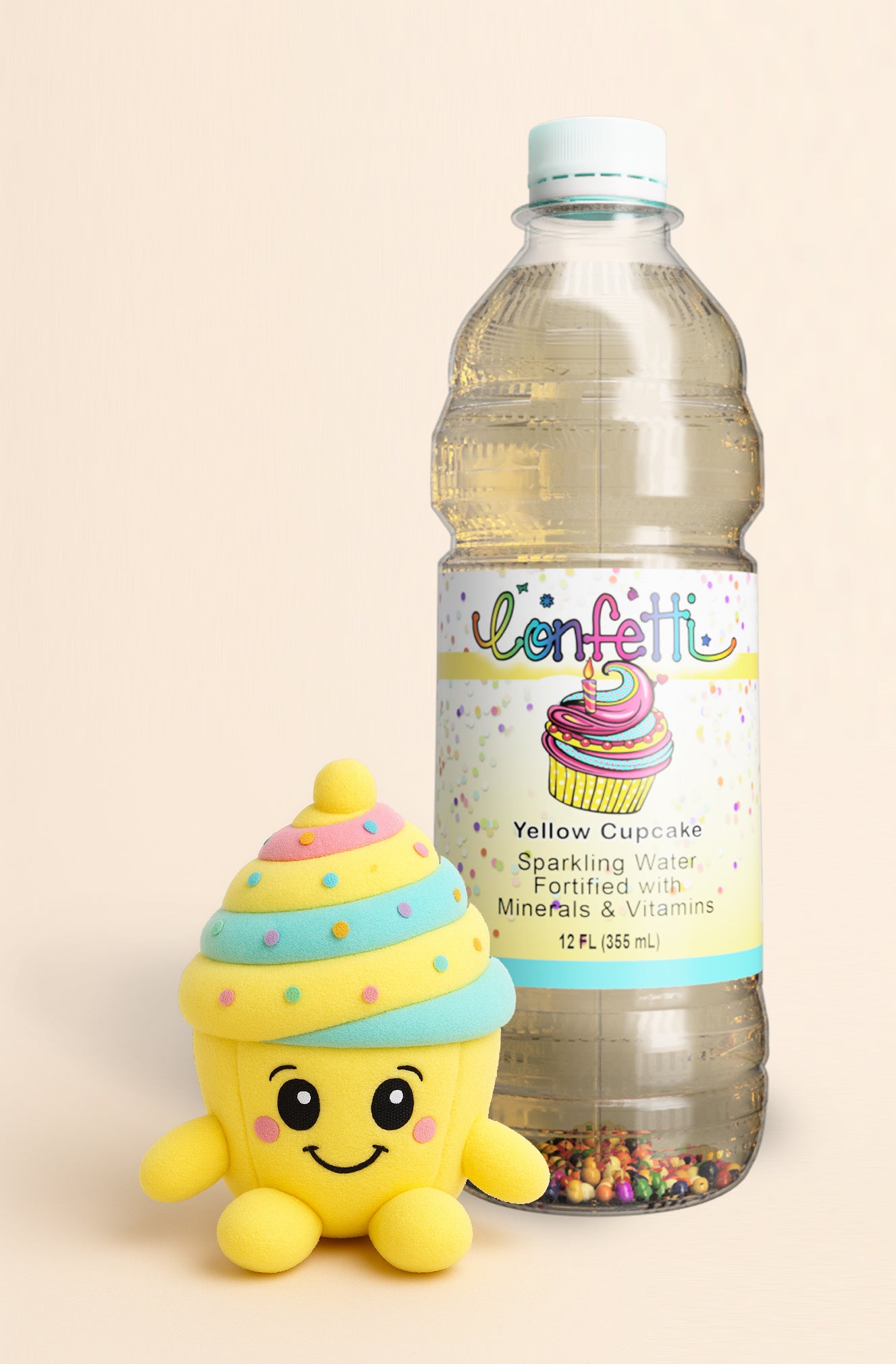 Yellow Cupcake — Birthday Sparkling Water